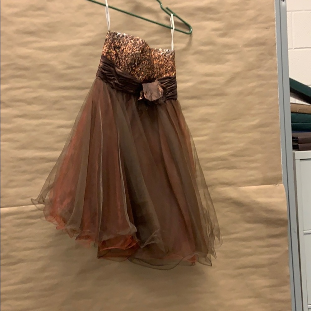 brown dress
